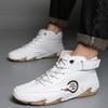 Autumn Winter Handmade Split Leather Boots Men Shoes Comfortable Ankle Boots For Men Casual Shoes Moccasins Men Boots
