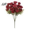 Lifelike Flowers for Indoor Decoration Artificial Daisy Flowers Realistic Plastic Floral Arrangements Reusable Faux Flower Bouquet Fake Decorations