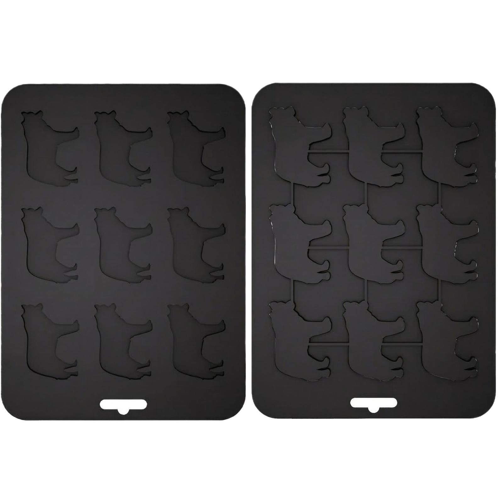 

Animals Ice- Mold - Ocean Animals Turtle,Dolphins,Penguins,Silicone Mold For Baking Muffin Cake, Chocolate,Candy, Soap One Size чёрный