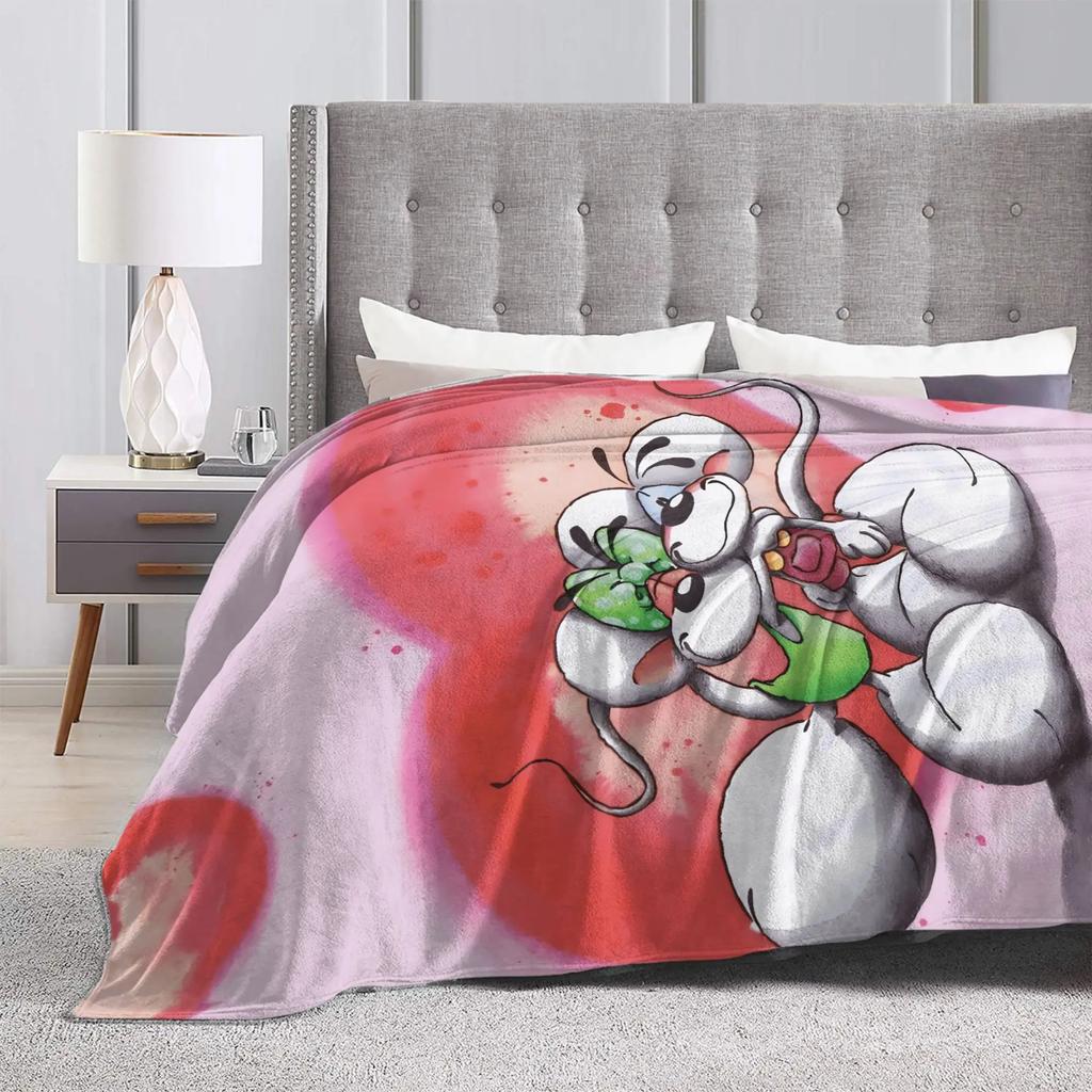 Diddl Cartoon Blanket Quality Super Soft Bedding Throws Autumn Decorative Living Room Novelty Bedspread