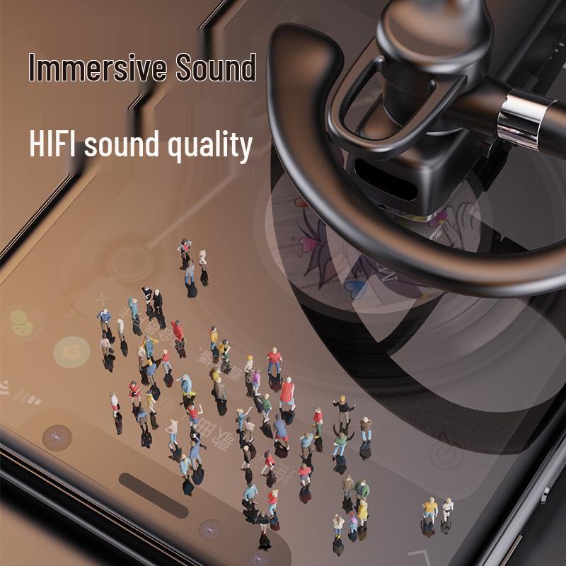 YYK-530 Noise-Cancelling Bluetooth Earphone for Food Delivery: Single Ear, Business-Grade, In-Ear Design