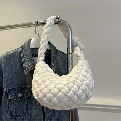 Beliebte Nischen-Handtasche mit hohem Wert, Wolkenplissee, trendige Mode, vielseitig, Bubble-Stickgarn, Knödeltasche für Damen