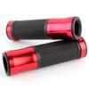 2X 7/8" Motorcycle CNC Bike Bicycle Aluminum Handlebar Rubber Gel Hand Grips For Honda Yamaha Kawasaki Suzuki Benelli