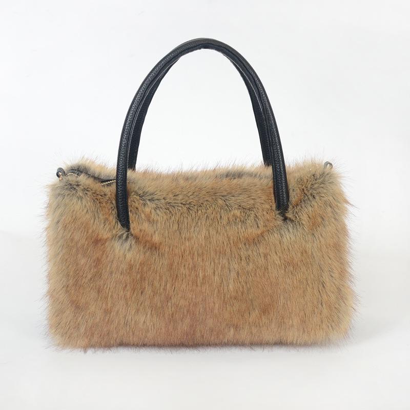 2025 Fall/Winter Women's Plush Faux Fur Crossbody Shoulder Bag