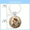 Blessed Virgin Mary Aluminum Round Keychain Gift For Religious Jewelry Collectors