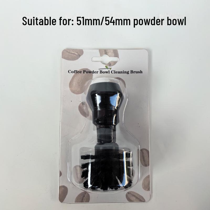 

Щетка для чистки чаши для порошка из цельного дерева для кофемашины 51mm/54mm powder bowl чёрный