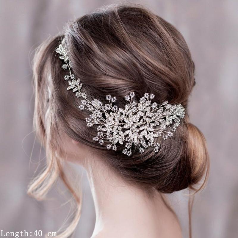 Luxuriöse Blumenstirnbänder, Diademe, Haarschmuck für Hochzeiten, für Frauen, Braut, Haarschmuck, Brautstirnband, Kopfschmuck, Party-Haarband