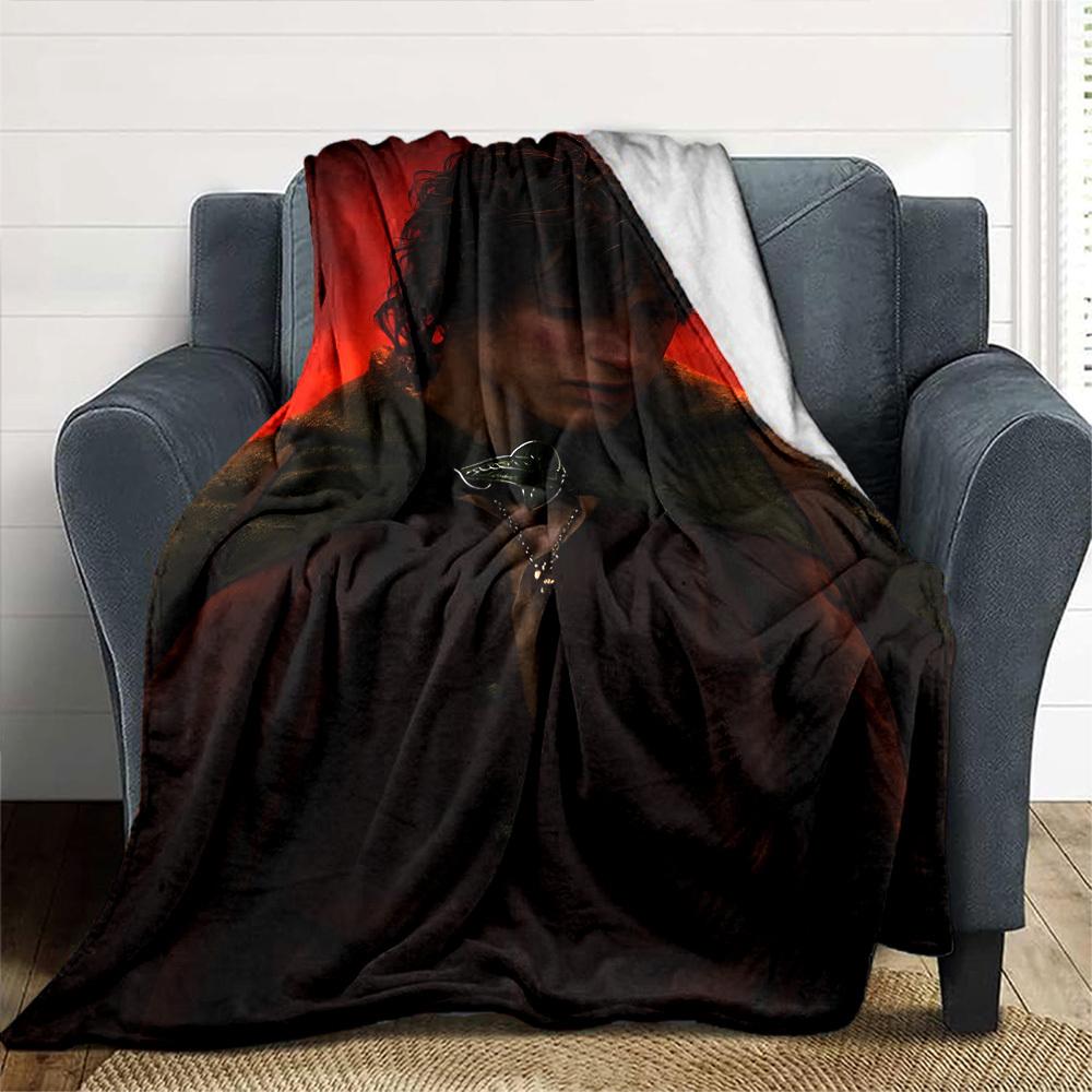 1pc Lord of the Rings Flannel Blanket Soft Warm Throw for Home, Office, Travel, All-Season Cozy Bedding GiftL1076