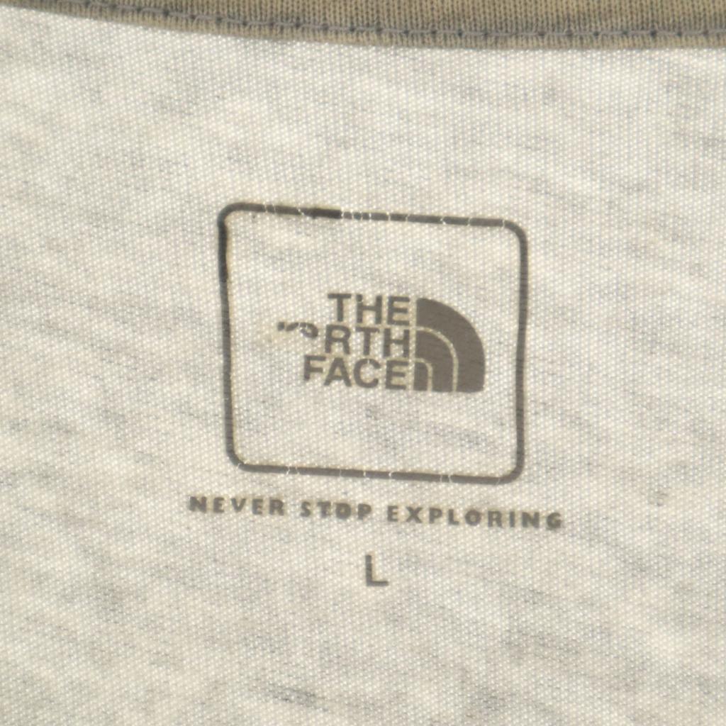 THE NORTH FACE Back logo Short sleeve T-shirt L gray Men's Used