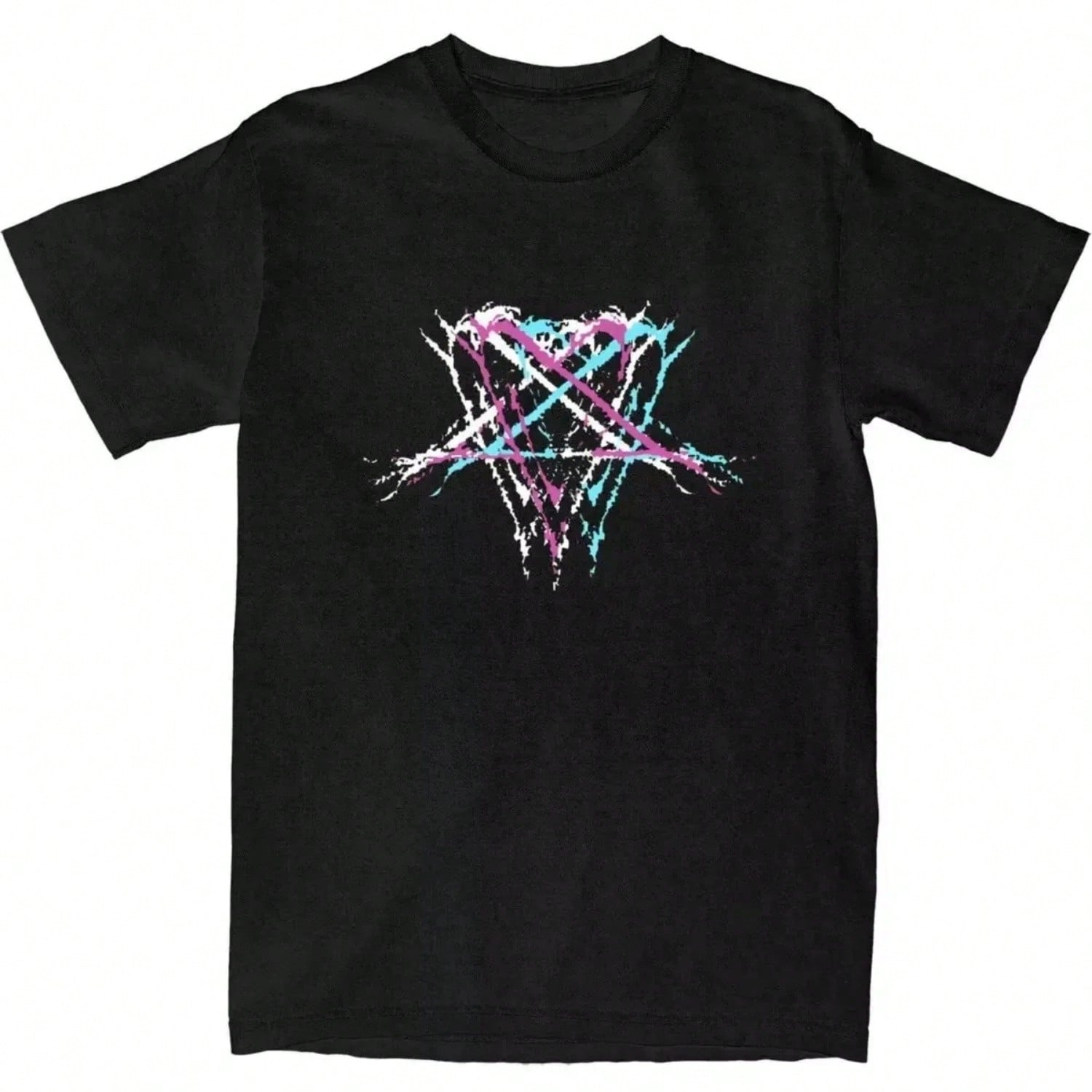 Him Band Ville Valo Heartagram Love Metal T-Shirt Summer Streetwear T-Shirts Trending Tshirt For Short-Sleeved Tees(3) S