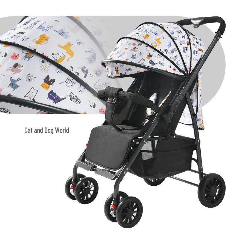 Huaying Compact One-Button Foldable Two-Way Baby Stroller