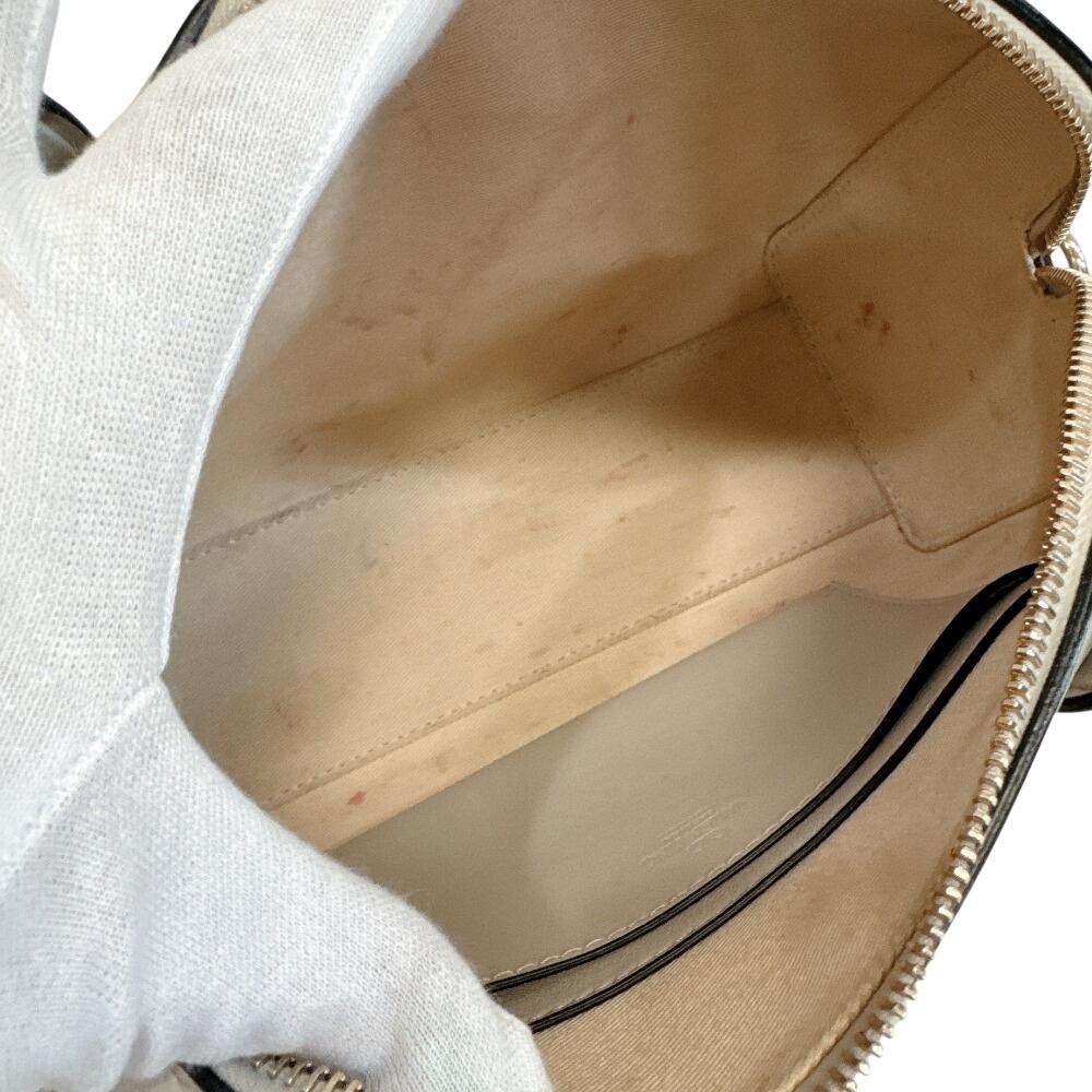 Valentino Garavani Mini Boston Bag with Strap, 2-Way leather Handbag white leather Used