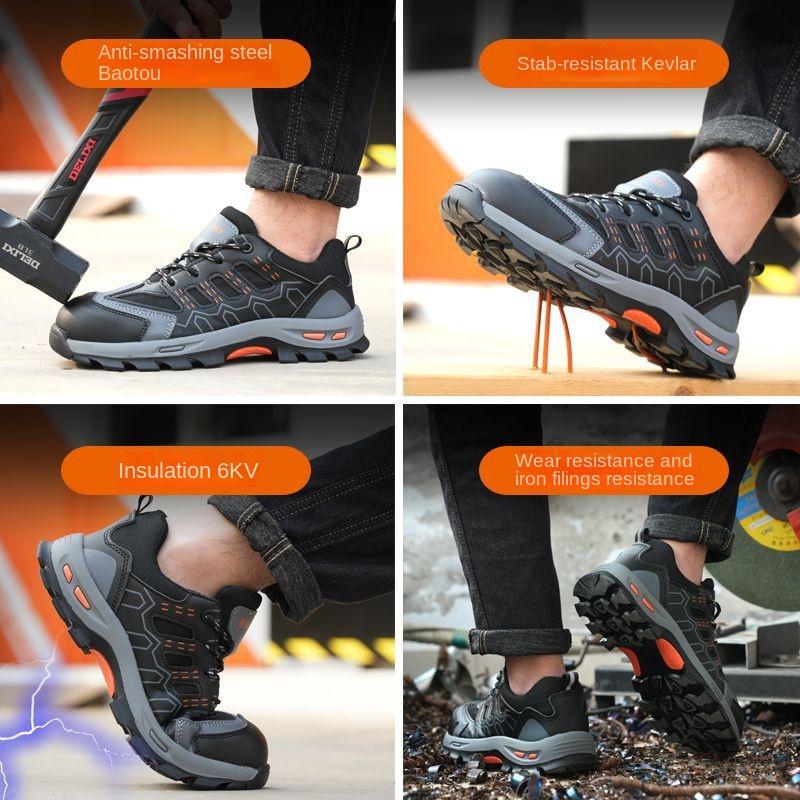 6KV Insulating Anti-smash, Anti-stab and Non-slip Labor Insurance Shoes, Breathable and Comfortable Low-top Protective Shoes