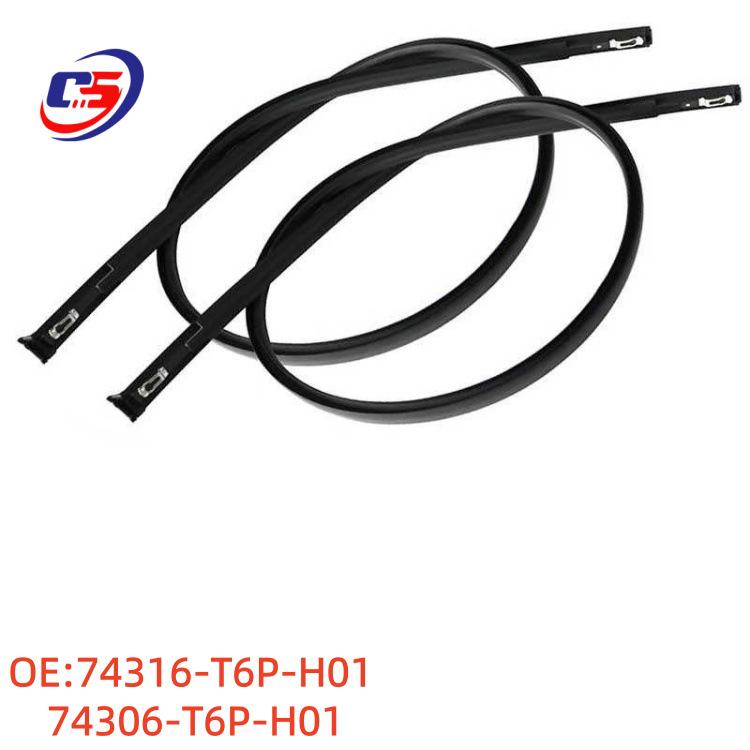 Honda 13-18 Lingpai Car Roof Gutter Rubber Strip 74306/74316-T6P-H01
