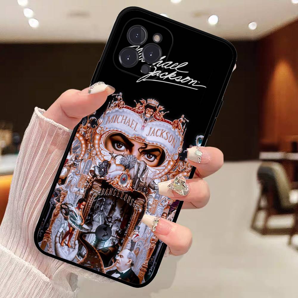 

Pop Singer Michael Jackson Phone Case For IPhone 17 16 15 14 13 12 11 Pro Max Plus Mini Soft Black Cover iPhone 11pro max