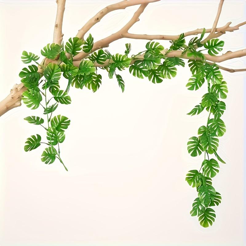 Plastic Tropical Plant Hanging Vine Garlands Birthday Wedding Decoration Indoor Outdoor Home Garden Patio Jungle Themed Parties