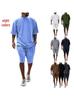 2026 Men's European & American Trend Loose-Fit Sports Set: T-shirt & Shorts