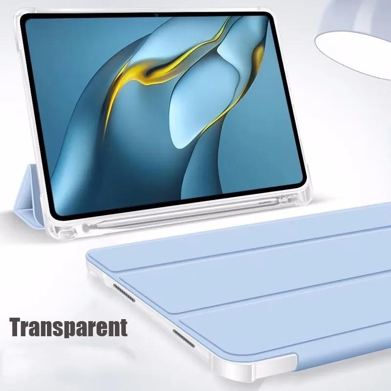 Mykt silikondeksel for Lenovo Tab M11 11 tommer 2024 Pad 11 P11 11,5 M10 Plus 10,6 P11 Plus Pro 11,5 Triple Fold Transparent deksel