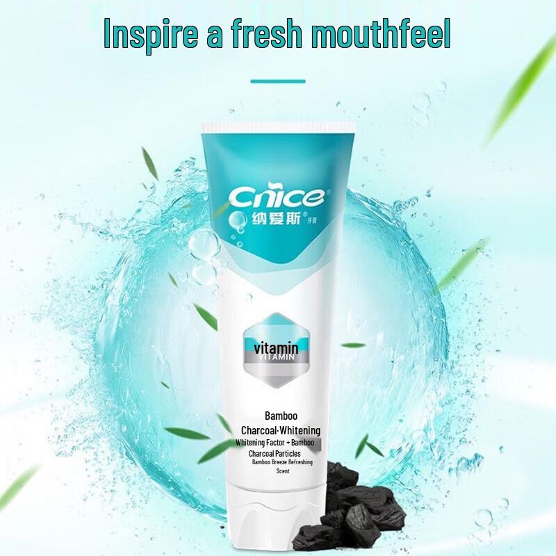 Nice Bamboo Charcoal Whitening Toothpaste Value Pack