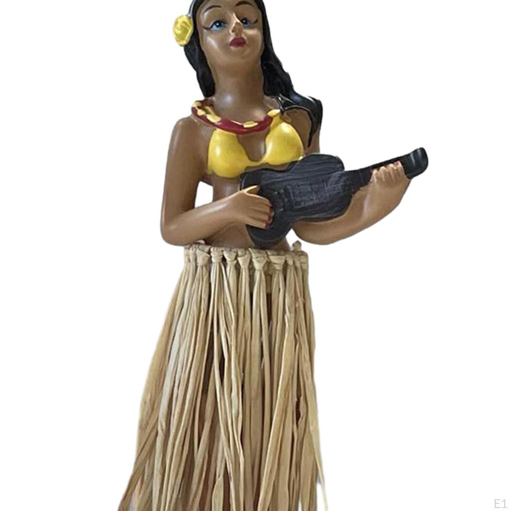 Collectible Hawaiian Doll with Guitar for Dashboard Display