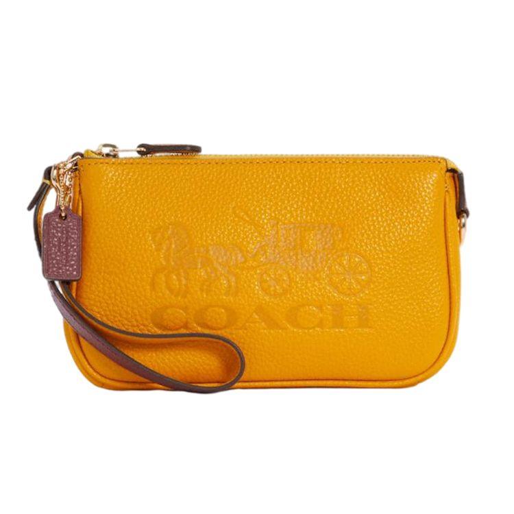 

Coach Nolita 19 Horse And Carriage Print Leather Clutch Women Clutch Candy-Orange C4653-IMSQP Basic Set (Bag+Dust Bag)