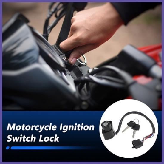 Motorcycle Ignition Switch Lock Set for Kawasaki EN400 EN500