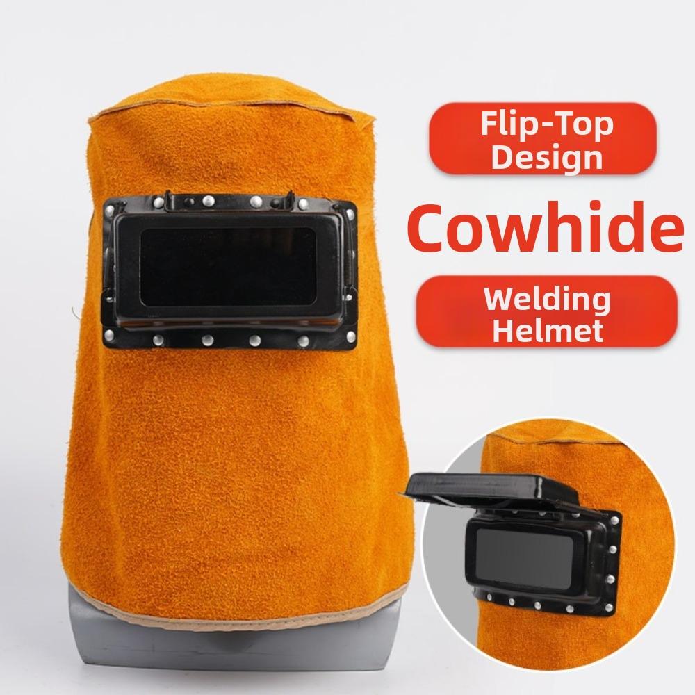 Leather Welding Helmet Mask Good Quality Welding Cap New Welding Helmet