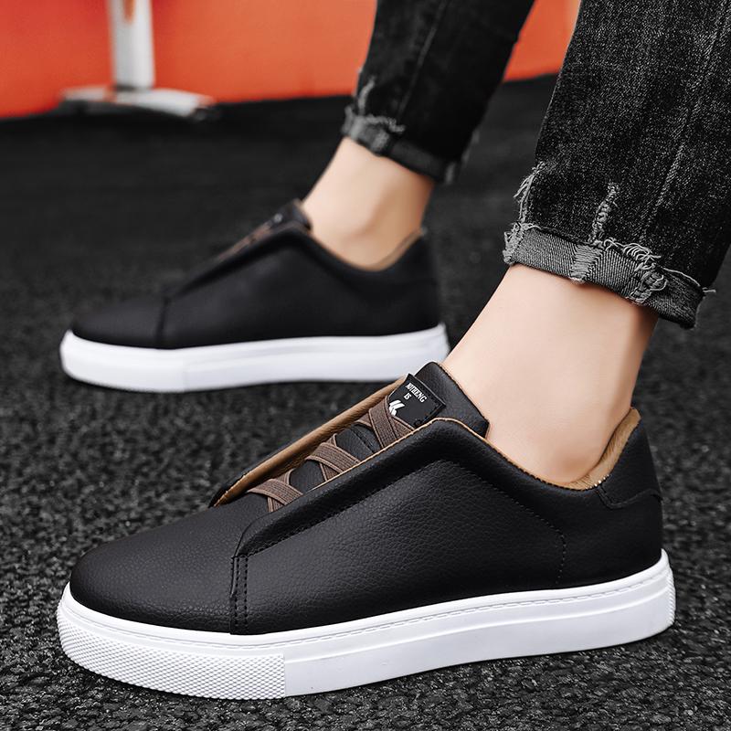 Herren Slipper Luxus Kunstleder Lässige Tennis Sneaker für Herren 2024 Bequeme Mokassins Outdoor Mode Slip-Ons Schuhe