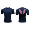 Graphic Athletic Quick Dry Compression Shirt for Men Gym Workout Running Tshirts Tees Tops Undershirt Baselayers Activewear