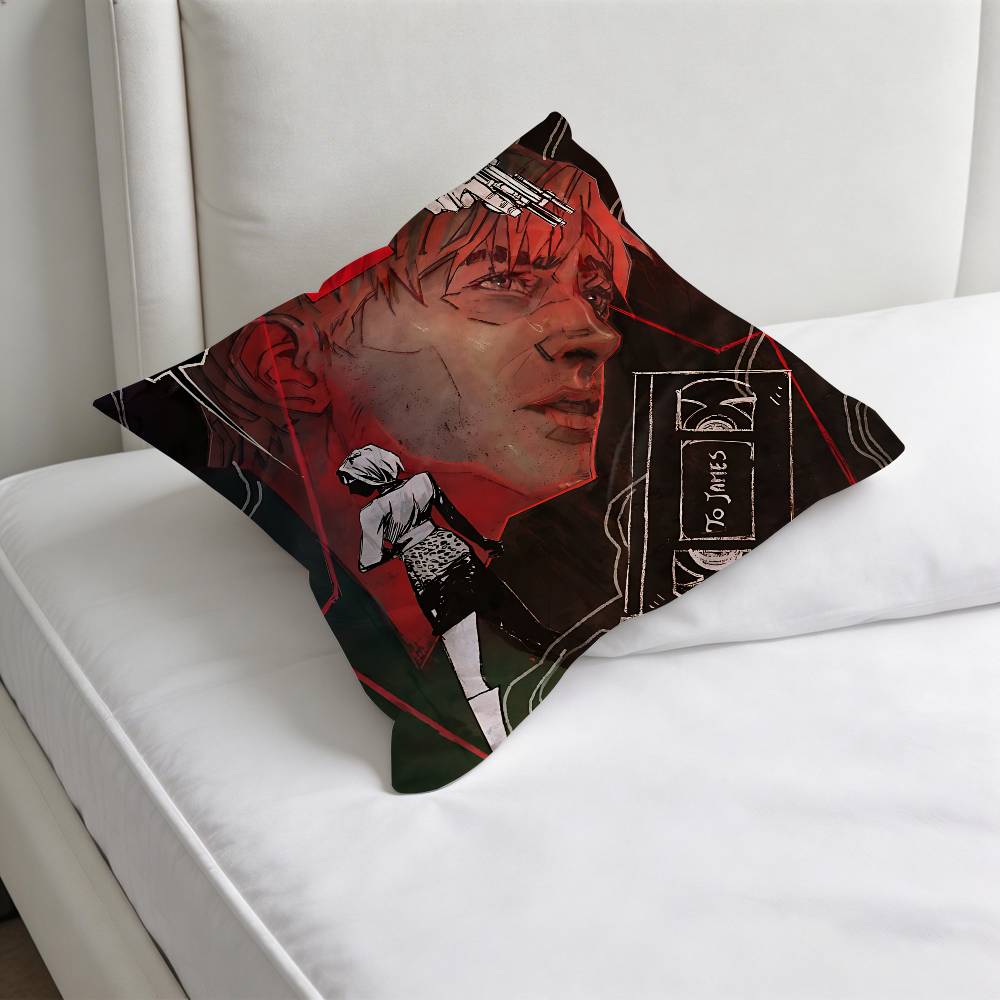 SSilent HHill Game Decorative Square Pillow Cover Soft Comfortable Pillow Case Sofa Bed Home Decoration