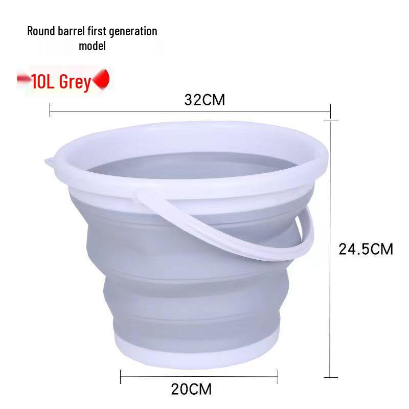 Collapsible Portable Water Bucket for Car Wash, Outdoor, Fishing, and Travel