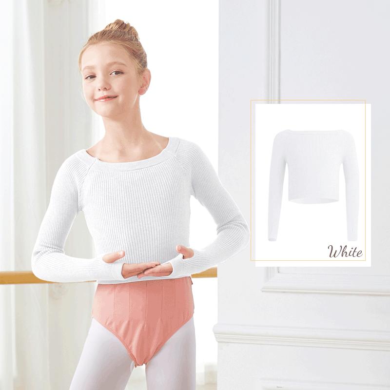 Ballet Sweater Ballet Top Jacket Girl Knitwear Ballet Gymnastics Coat Wrap Tops Dance Knitwear Ballet Gymnastics Jacket Coat Top 110 height 101-115cm