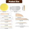 12Pcs Pottery Clay Sculpting Modeling Tool Set Double-Sided Clay Sculpture Tool Set Wooden Modeling Clay Sculpting Tools Kit
