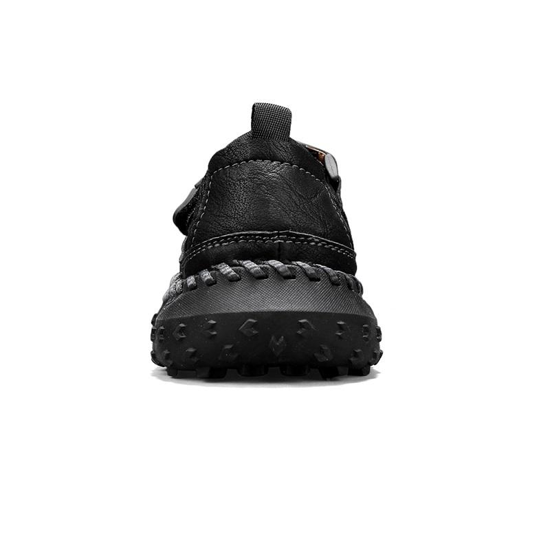 Sommer Herren Atmungsaktive Sandalen Hohl Mesh Loch Freizeit Strandschuhe Outdoor Rutschfeste Flats Leichte Sport Laufschuhe