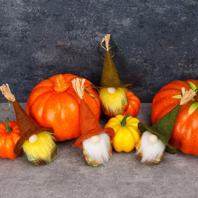 Harvest Festival Hanging Gnomes Set of 4 household Room Kitchen Decoration