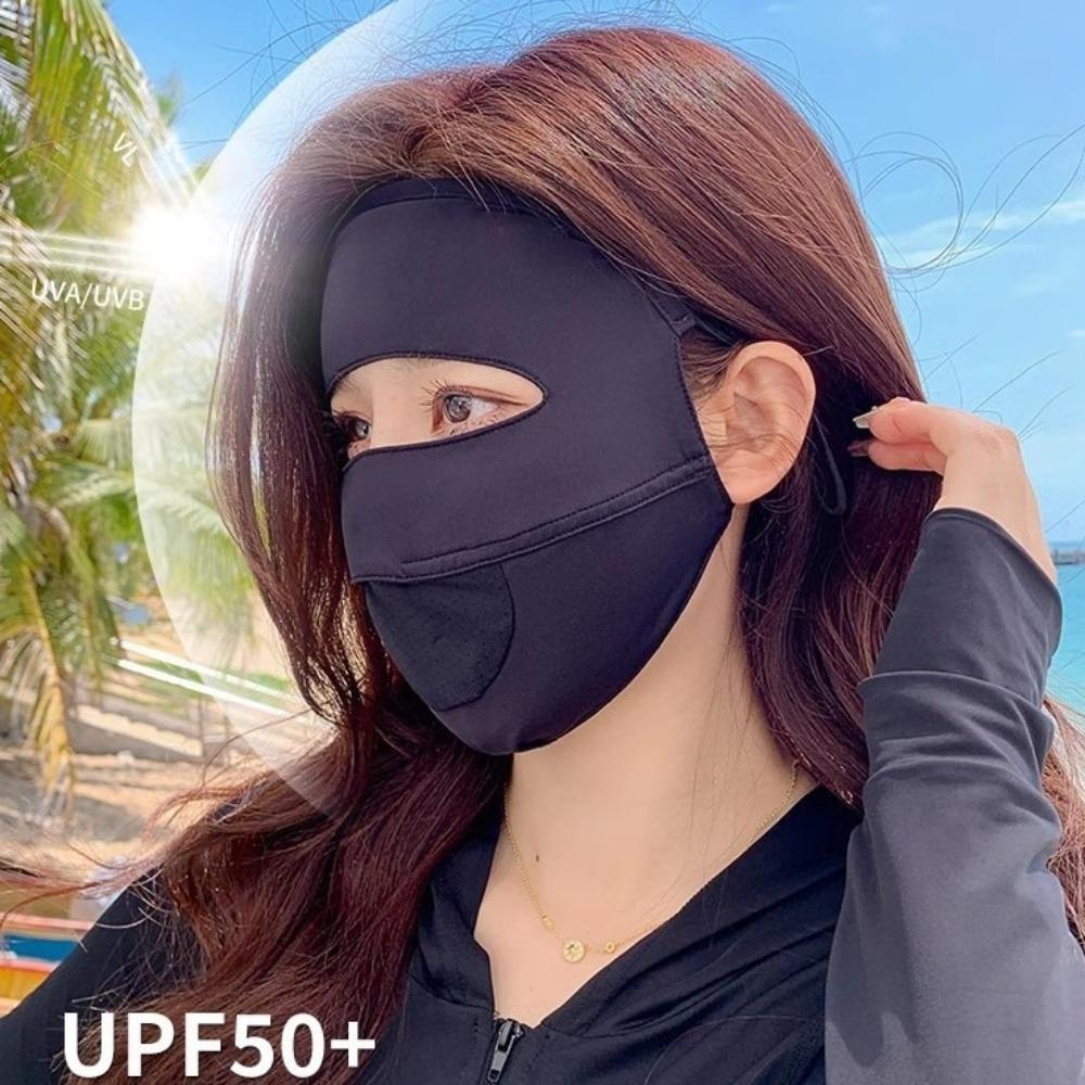 Breathable Sunscreen Mask Traceless Face Veil New Facial Gini  Outdoor Sports