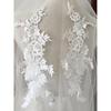 1 Pair White Back Decoration Lace Patches DIY Handmade Wedding Dress Decoration Applique