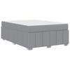 Bed Frame with Mattress Light Grey 140 x 200 cm Fabric