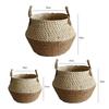 Bamboo Seagrass Storage Baskets Wicker Basket Plant Nordic Style Garden Flower Pot Laundry Basket Container Toy Holders