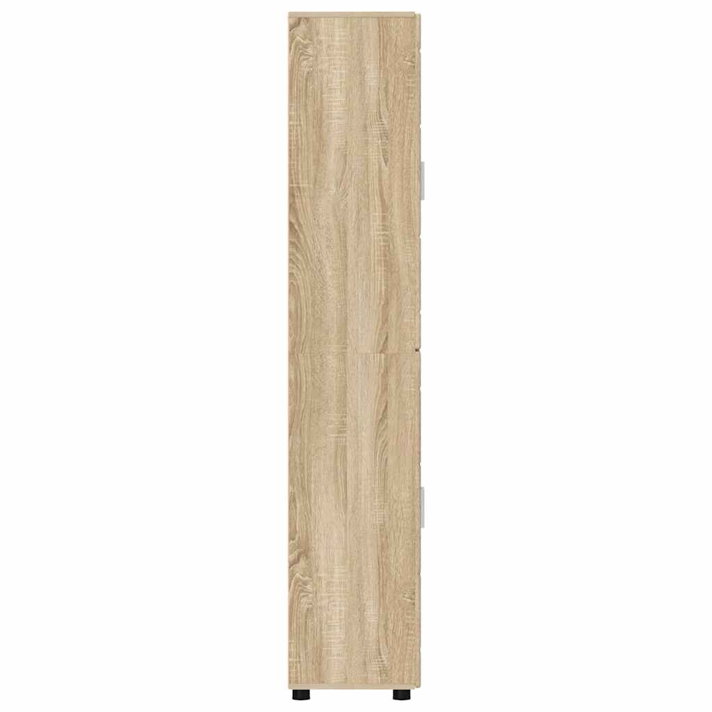 FLORIN Highboard in Sonoma Oak Finish 60 x 35 x 182 cm engineered wood