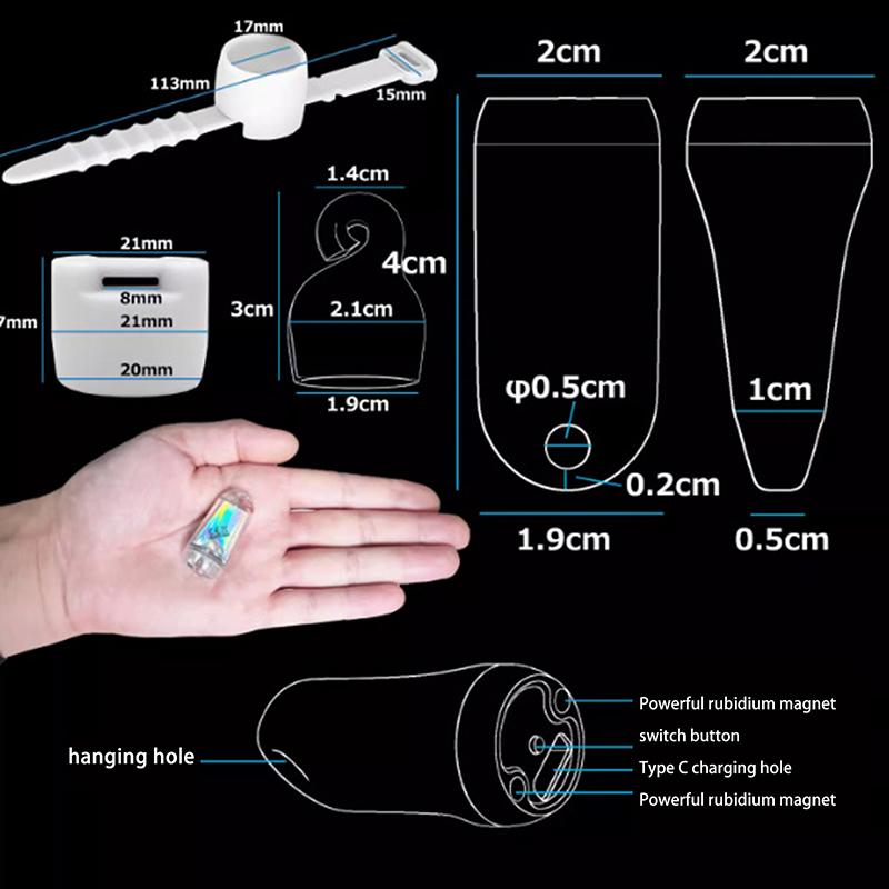 Mini Led Lights Usb Rechargeable Small Waterproof Flashlight Led Light High Brightness Keychain Pocket Light For Camping Walking