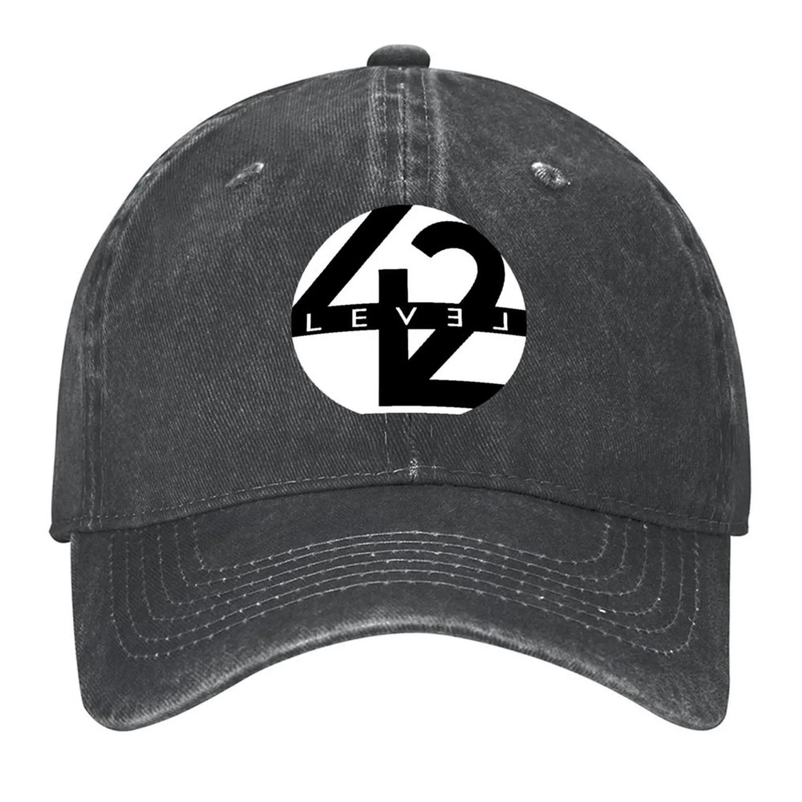 

level 42 logo Baseball Cap men s big size hat New In Hat Vintage Hat Baseball Cap Caps For Women Men s промывают черный