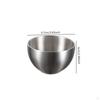 Ice Cream Bowl Stainless Steel Double Layer Insulated Stackable Snacks Soup Rice
