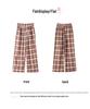 Plaid Elastic Waist Casual Petite Pants - Plus Size, Versatile Spring/Summer Style
