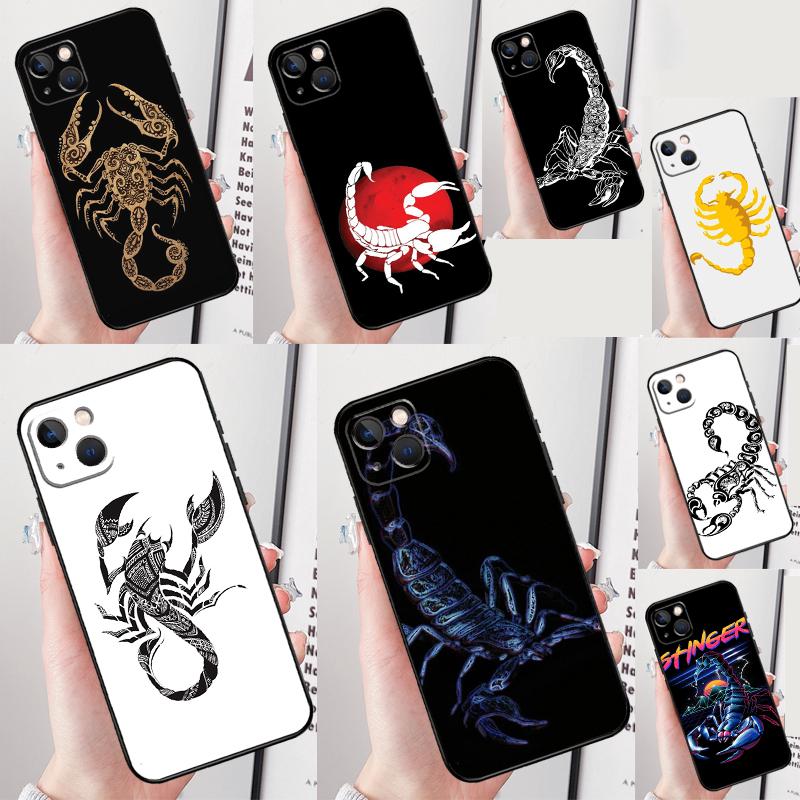 Scorpion Phone Case For iPhone 16 Pro Max 12 13 Mini 11 14 15 Pro Max XR 16 15 Plus 16e Cover Shell