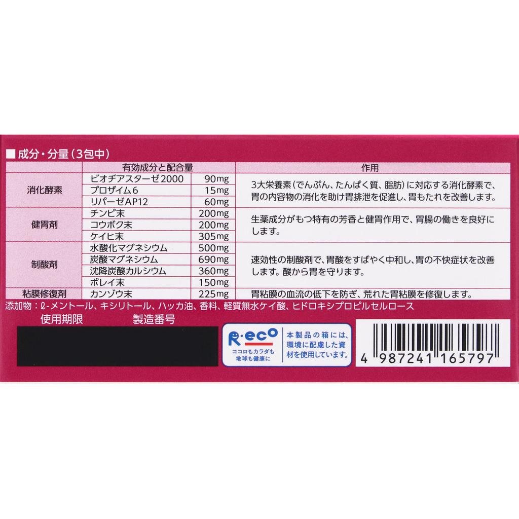 Rohto Pansiron Active 55 34 Packets Antacid Indications: Indigestion (stomach Heaviness), Stomach Heaviness, Promoting Digestion, Stomach/abdominal Bl