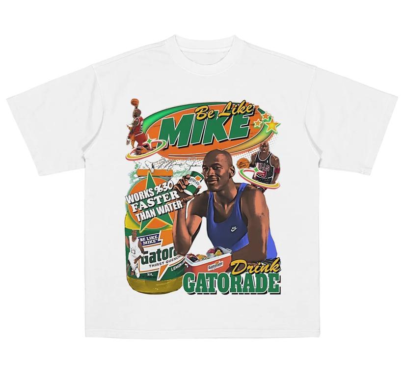 

Уличная одежда Баскетбол Хип-хоп Рэпер Графическая футболка Мужская Винтажная Оверсайз Хлопок Короткий рукав Повседневная Свободная Харадзюку Топы 4XL