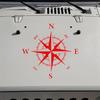 High Quality 1Pc Black Compass Totem Car Auto Vinyl Bonnet Decal Sticker 50x50cm