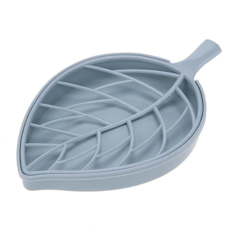Cutie de săpun din plastic cu două straturi în formă de frunze. Suport pentru tavă pentru farfurie