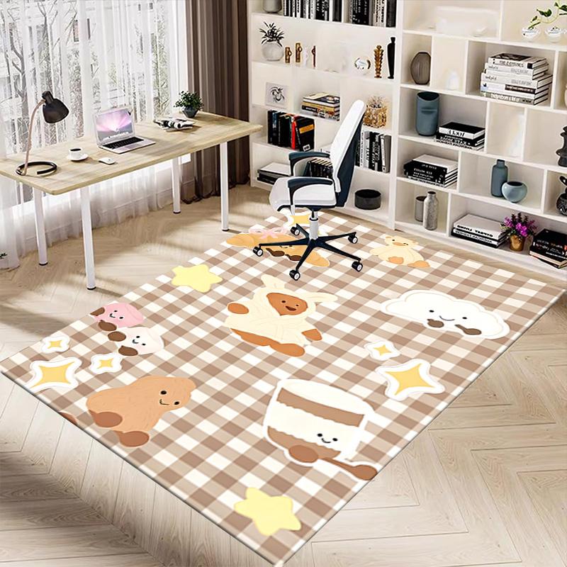 Sweet Bakery Friends Carpet For Playroom Bedroom Living Room Sofa Home Decorkids Game Area Rug Nonslip Floor Mat